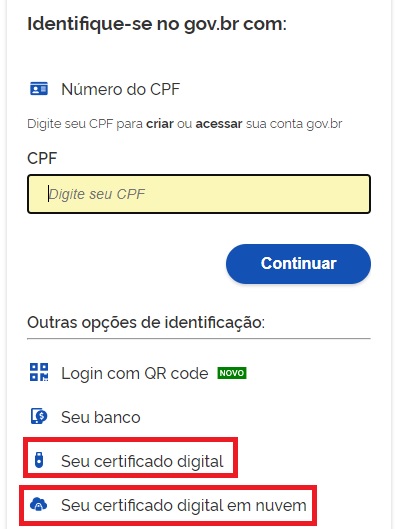 Login, senha e tela inicial no SEI 